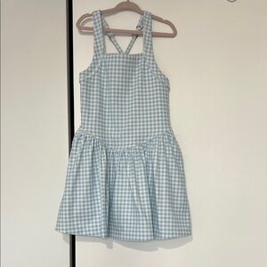 Abercrombie Kids Light Blue Checkered Dress